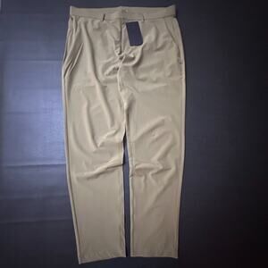 Fabletics Pants Mens 38x34 Beige The Only Slim Fit Featherweight Comfort Stretch